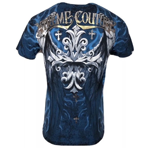 XTREME COUTURE by AFFLICTION T-Shirt SILENT SCREAM - Picture 2 of 8
